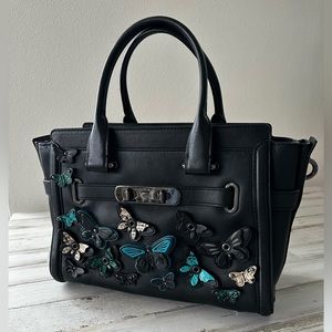 COACH Butterfly Applique Swagger 27 Satchel Shoulder